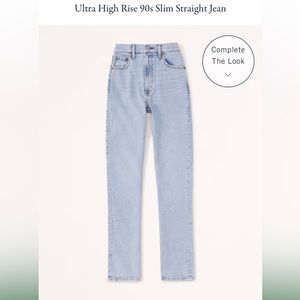 Abercrombie Ultra High Rise 90s Straight